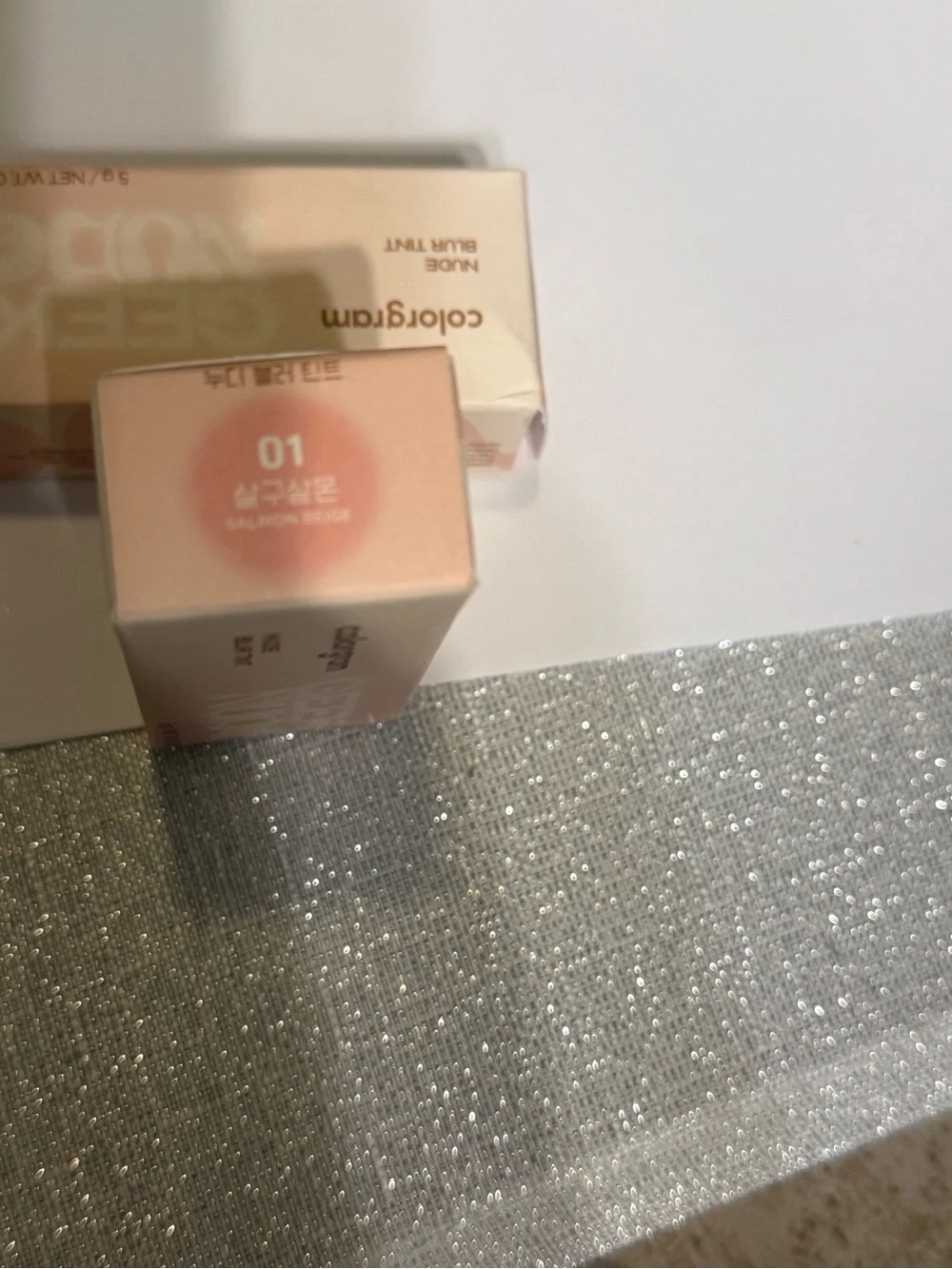 Colorgram Nude Blur Tint #01 Salmon Beige NEW Sealed K-Beauty Lip Tint